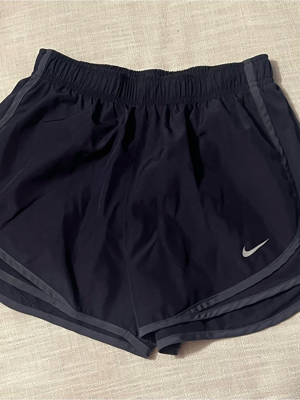 Nike Women's Navy Blue Dri-FIT Running Shorts